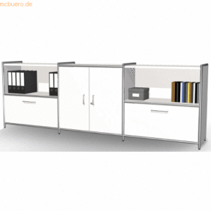 Kerkmann Sidebaord Artline BxTxH 236x38x78cm 2 Schubfächer weiß