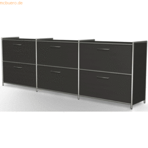 Kerkmann Sidebaord Artline BxTxH 236x38x78cm 6 Schubfächer anthrazit