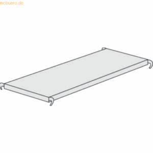 Kerkmann Fachboden für Büro-Regal Progress 500 BxT 96x30cm lichtgrau