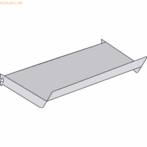 Kerkmann Schrägboden für Bibliotheks-Regal Univers BxT 100x30cm lichtg