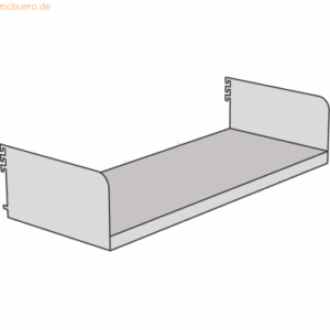 Kerkmann Fachboden mit Seitenstützen für Bibliotheks-Regal Univers BxT