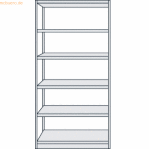 Kerkmann Büroregal Progress 500 Grundregal BxTxH 96x40x190cm 6 Böden l