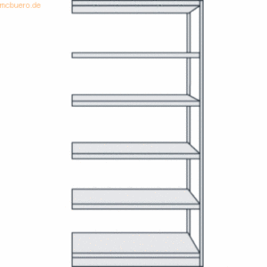 Kerkmann Büroregal Progress 500 Anbauregal BxTxH 96x40x190cm 6 Böden l