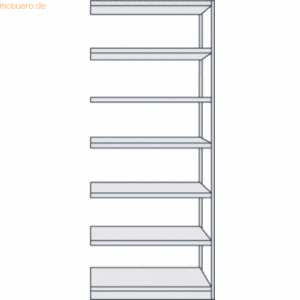 Kerkmann Büroregal Progress 500 Anbauregal BxTxH 75x60x225cm 7 Böden l