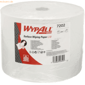 Wypall Wischtücher Wypall L10 Extra+ 1-lagig 38x24cm Großrolle weiß