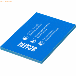 Kolma Haftnotizen Notes A7 PP 100 Blatt blau