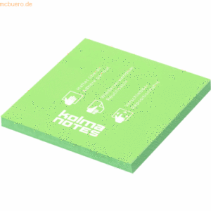 Kolma Haftnotizen Notes 76x76mm PP 100 Blatt grün