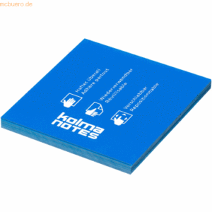 Kolma Haftnotizen Notes 76x76mm PP 100 Blatt blau