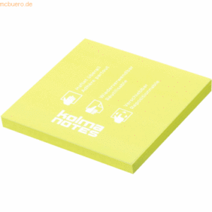 Kolma Haftnotizen Notes 76x76mm PP 100 Blatt gelb