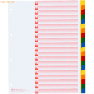 Kolma Register A4 PP XL blanko 20-teilig 5-farbig