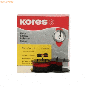 Kores Farbband Gr. 51 Seide schwarz/rot