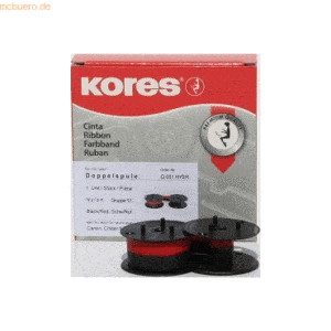 Kores Farbband Gr. 51 Nylon schwarz/rot