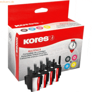 Kores Tintenpatronen Multipack kompatibel mit Brother LC-1240 je 1x G1