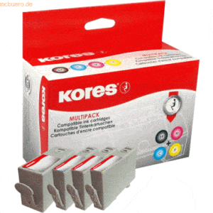 Kores Tintenpatronen Multipack kompatibel mit HP Nr. 920XL schwarz/cya