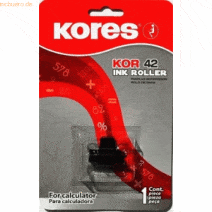 Kores Farbrolle Gr. 745 schwarz/rot