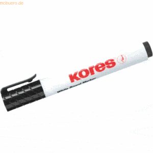 Kores Whiteboardmarker 3mm Rundspitze schwarz