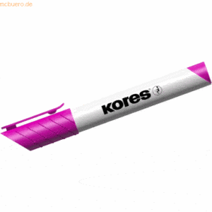 12 x Kores Whiteboardmarker 3mm Rundspitze pink