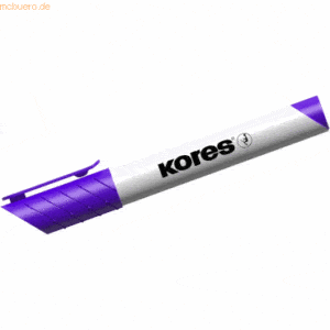 12 x Kores Whiteboardmarker 3mm Rundspitze violett