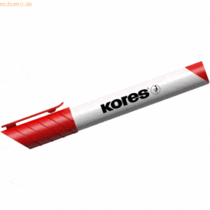 12 x Kores Whiteboardmarker 3mm Rundspitze rot