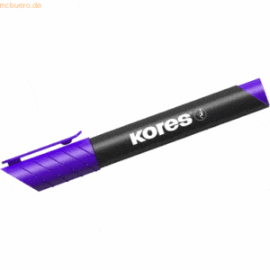 12 x Kores Permanentmarker XP1 3mm Rundspitze violett