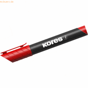 Kores Permanentmarker XP1 3mm Rundspitze rot