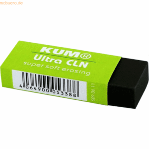 20 x Kum Radierer Ultra CLN BB Kunststoff schwarz