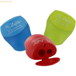 20 x Kum Doppelspitzdose Pencil-Pal K2 farbig sortiert Linkshänder