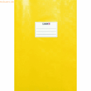 10 x Landre Heftschoner A4 geprägt (Bast) gelb