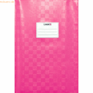 10 x Landre Heftschoner A4 geprägt (Bast) pink