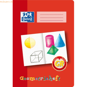 10 x Oxford Geometrieheft A4 Lineatur GR 16 Blatt