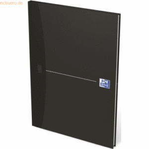 5 x Oxford Geschäftsbuch Smart Black A4 liniert 96 Blatt schwarz