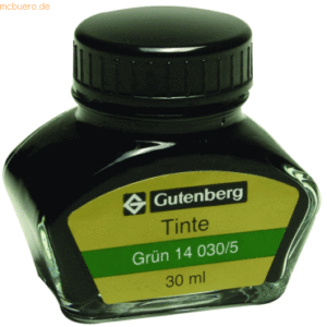 Gutenberg Füllhaltertinte 30ml grün