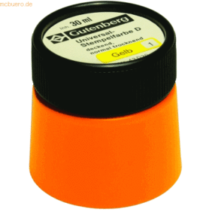 Gutenberg Stempelfarbe Universal D 30ml gelb