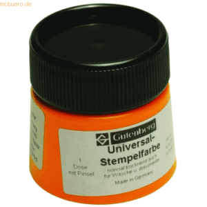 Gutenberg Stempelfarbe Universal 30ml schwarz