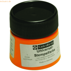 Gutenberg Stempelfarbe Universal S 30ml schwarz