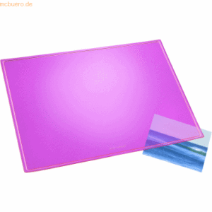 Läufer Schreibunterlage Durella Transluzent 40x53 cm pink