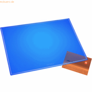 Läufer Schreibunterlage Durella Transluzent 40x53 cm blau