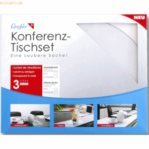 Läufer Schreibtischauflagen Konferenz-Tischset 25x30cm oval VE=3 Stück