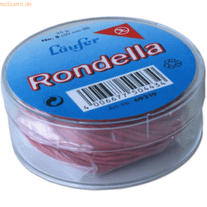 5 x Läufer Gummiringe Rondella Nr. 8/50mm rot 25g