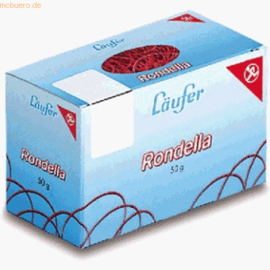 Läufer Gummibänder Rondella 130x10mm/85mm rot 50g