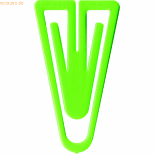 Laurel Büroklammern Plastiklips 25mm VE=100 Stück hellgrün