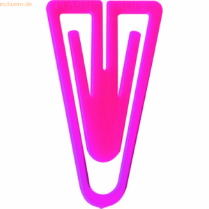 Laurel Büroklammern Plastiklips 25mm VE=100 Stück pink