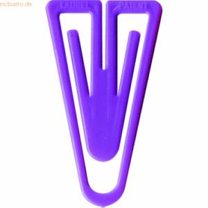 Laurel Büroklammern Plastiklips 25mm VE=500 Stück violett