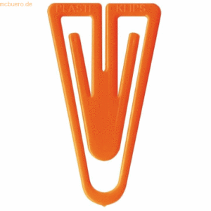 Laurel Büroklammern Plastiklips 21mm VE=1000 Stück orange