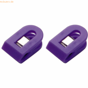 10 x Laurel Briefklemmer Multi Clip Liliput 15x25mm VE=8 Stück violett