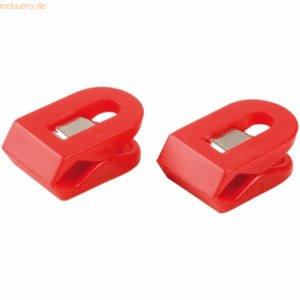 10 x Laurel Briefklemmer Multi Clip Liliput 15x25mm VE=8 Stück rot