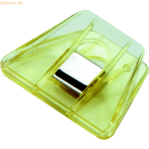 Laurel Briefklemmer Signal 2 70x50mm kristallgelb