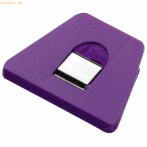 10 x Laurel Briefklemmer Multi Clip Signal 2 70x50mm VE=1 Stück violet