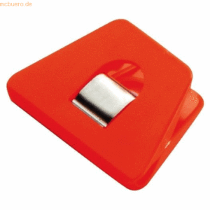 10 x Laurel Briefklemmer Multi Clip Signal 2 70x50mm VE=1 Stück orange