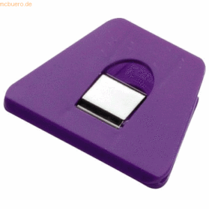 20 x Laurel Briefklemmer Multi Clip Signal 3 90x70mm VE=1 Stück violet
